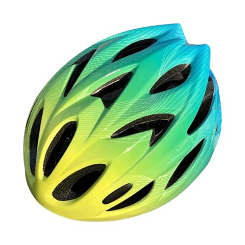 LOVIVER Kinder-Fahrradhelm, stilvoller Kinder-Fahrradhelm, 52–58 cm, Leichter Rennradhelm, sportlicher Helm zum Radfahren, Grün von LOVIVER