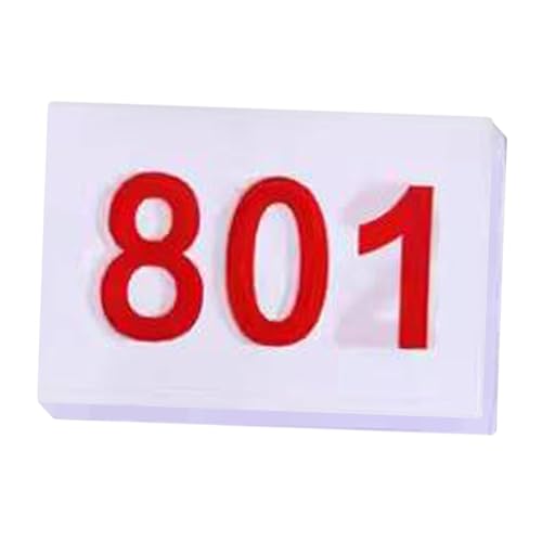 LOVIVER Lauf-Startnummer, Nummerierte Startnummern, Wiederverwendbare, leichte, reißfeste Sport-Startnummer mit großen Nummern für Laufwettkämpfe, 801 bis 900 von LOVIVER