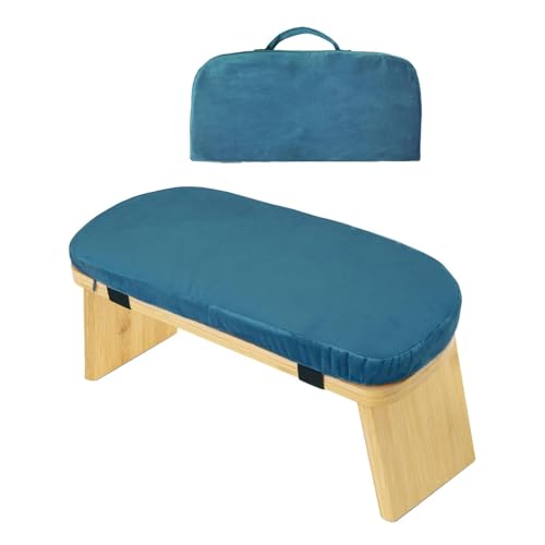 LOVIVER Meditationsbank Meditationshocker Hocker Stabil, Bequem zum Knien oder Sitzen, Stabiler Kniehocker zum Beten, Blau von LOVIVER