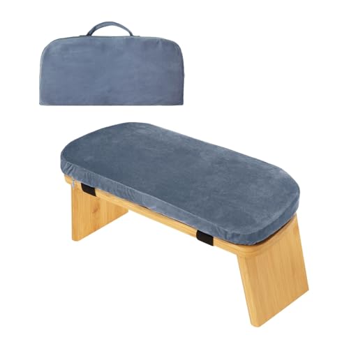 LOVIVER Meditationsbank Meditationshocker Hocker Stabil, Bequem zum Knien oder Sitzen, Stabiler Kniehocker zum Beten, Hellblau von LOVIVER