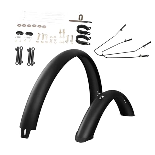 LOVIVER Mountainbike-Schutzbleche, Rennrad-Schutzbleche, wasserdicht, gegen Spritzwasser, Staub, vollständige Abdeckung, Radschutzbleche, 29 Inch Black Brace von LOVIVER