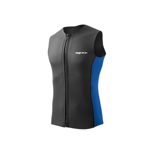 LOVIVER Neoprenanzug-Oberteil, ärmellose Weste, warmhaltende Tauchweste, Tauchweste mit Reißverschluss, Badeanzug zum Schwimmen, Kanufahren, Wassersport, 3XL von LOVIVER