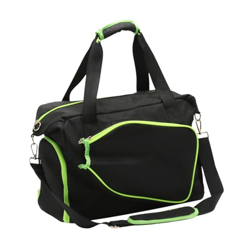 LOVIVER Pickleball-Schlägertasche, Pickleball-Tasche, Handtasche mit Schultergurt, Tragetasche mit Schlägerpaddelhalter, Pickleball-Tasche, Schwarz Grün von LOVIVER