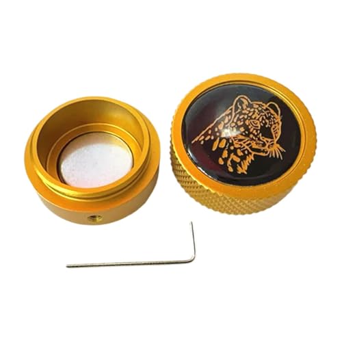 LOVIVER Pool Queue Kreidehalter Billard Kreidehalter Fall Praktisches Werkzeug Aluminiumlegierung Pool Kreide Fall Snooker Pool Kreiden Träger, Gold von LOVIVER