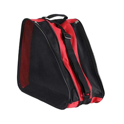 LOVIVER Rollschuhtasche, Tasche für Skateschuhe, großes Fassungsvermögen, 3-lagig, 3-lagige Skates-Tragetasche, Handtaschen, Inline-Skates-Tasche, Rot LOVIVER Rollschuhtasche, Tasche für Skateschuhe, großes Fassungsvermögen, 3-lagig, 3-lagige Skates-Tragetasche, Handtaschen, Inline-Skates-Tasche, Rot von LOVIVER