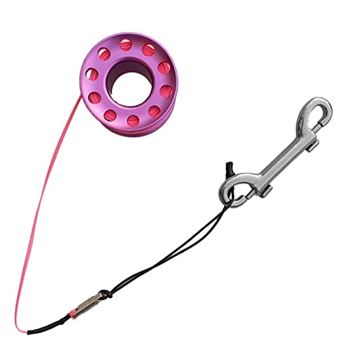 LOVIVER Scuba Diving Finger Reel Führungsspule 15m Schnur mit Zwei, Lila LOVIVER Scuba Diving Finger Reel Führungsspule 15m Schnur mit Zwei, Lila von LOVIVER