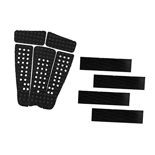 LOVIVER Set 9 Balck Eva Surfboard Skimboard Traction Pad Deck Grip, LOVIVER Set 9 Balck Eva Surfboard Skimboard Traction Pad Deck Grip, von LOVIVER