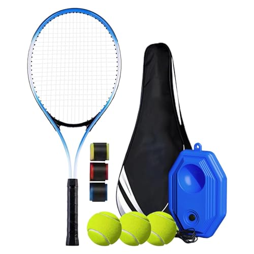 LOVIVER Tennis-Trainings-Ball, Selbstübungsball mit elastischer Schnur, Solo-Trainings-Tennis-Rebounder-Set für Park, Kinder und Erwachsene, D von LOVIVER