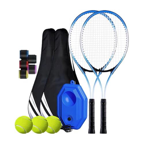 LOVIVER Tennis-Trainings-Ball, Selbstübungsball mit elastischer Schnur, Solo-Trainings-Tennis-Rebounder-Set für Park, Kinder und Erwachsene, c von LOVIVER