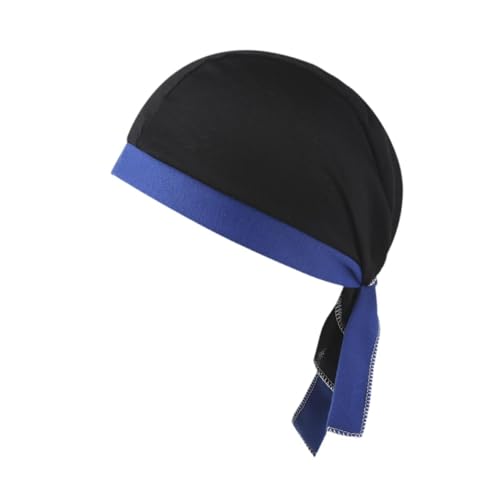 LOVIVER Totenkopfmütze, Kopftuch, Mütze, atmungsaktive Beanie-Kappe, schweißableitende Helm-Innenkappe, Kopfbedeckungsmütze für Laufsport, Fußball, Blau von LOVIVER