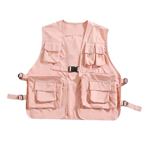 LOVIVER Utility-Weste mit Mehreren Taschen, atmungsaktive Cargo-Weste, Oberbekleidung für Männer, Frauen, Erwachsene, Klettern, Outdoor-Aktivitäten, ROSA, l LOVIVER Utility-Weste mit Mehreren Taschen, atmungsaktive Cargo-Weste, Oberbekleidung für Männer, Frauen, Erwachsene, Klettern, Outdoor-Aktivitäten, ROSA, l von LOVIVER
