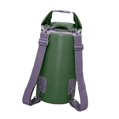 LOVIVER Wasserdichter Dry Bag-Rucksack für Damen und Herren, luftdichter Rolltop-Sack, wasserdichte Aufbewahrungstasche für Outdoor-Aktivitäten, Wassersport, Grün von LOVIVER