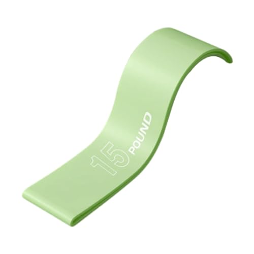 LOVIVER Widerstandsband, Workout-Band, rutschfestes, elastisches -Band, Fitness-Loop-Band für Oberschenkel-Kniebeugen, Powerlifting, Hip Circle Lift Home, 15 Pfund Grün von LOVIVER