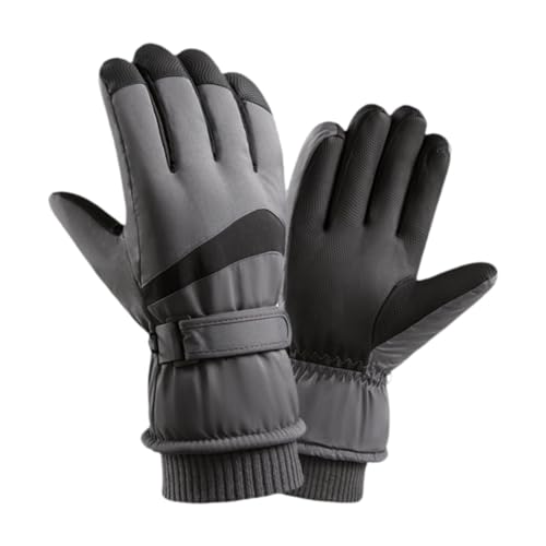 LOVIVER Winter Warme Handschuhe Verdicken Ski Handschuhe für Snowboarden Männer Outdoor-Aktivitäten, Grau von LOVIVER