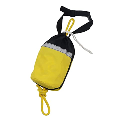 LOVIVER Wurfsack mit 16 Meter Wurfseil für Wassersport Kajak Outdoor Zubehör Survival-Wurftasche, Gelbes Reflektierendes Seil LOVIVER Wurfsack mit 16 Meter Wurfseil für Wassersport Kajak Outdoor Zubehör Survival-Wurftasche, Gelbes Reflektierendes Seil von LOVIVER