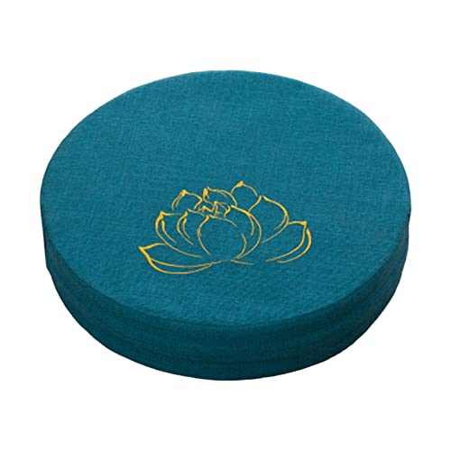 LOVIVER Yoga-Meditationskissen, bequemes Sitzkissen, japanische Tatami-Matte, Bodenkissen für Yoga, Schlafzimmer, Teezeremonie, Frauen, Geschenke, Dunkelblau 10cm von LOVIVER