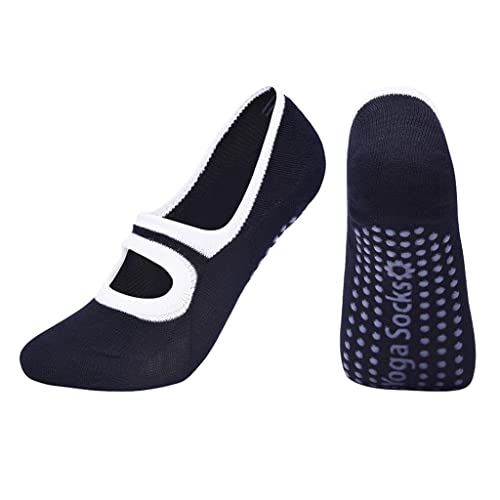 LOVIVER Yoga Socken Frauen rutschfeste Griffe Pilates Fitness Ballett Übungssocken, Schwarz LOVIVER Yoga Socken Frauen rutschfeste Griffe Pilates Fitness Ballett Übungssocken, Schwarz von LOVIVER