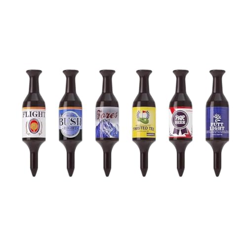 Golf Tees Bierflasche 6/12 Pack, 3,54“ Groß Golf Tee Halter, Kunststoff Recycelbar Unzerbrechlich Golf Geschenke Bachelor Party Geschenke Für Männer, Kunststoff Golf Tee Zubehör (Dunkelbraun 6 pack) Golf Tees Bierflasche 6/12 Pack, 3,54“ Groß Golf Tee Halter, Kunststoff Recycelbar Unzerbrechlich Golf Geschenke Bachelor Party Geschenke Für Männer, Kunststoff Golf Tee Zubehör (Dunkelbraun 6 pack) von LOVMEAD