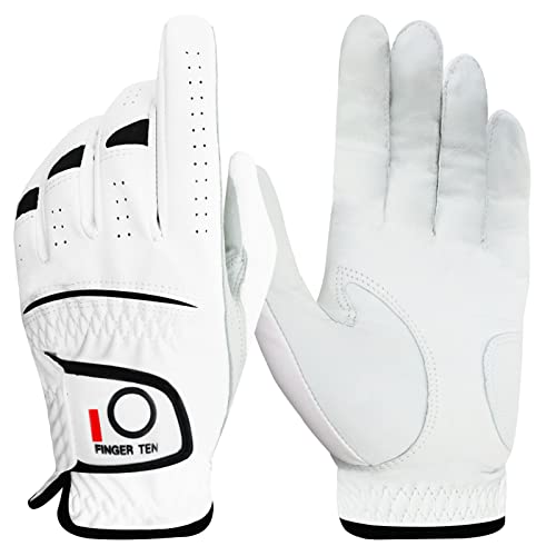 LOVMEAD Golfhandschuhe Herren Leder für Rechte Hand 1 Stück, Allwetter Cabretta Leder Griff Golf Handschuh Rechtshänder Weicher Komfort Passform Größe S M ML L XL (XL, für Rechte Hand) von LOVMEAD