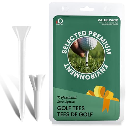 LOVMEAD Golf Tees Kunststoff 83mm 30 Stück mit Mehr Kurzem 38mm 30 Stück Weiß Einfach Zu Finden, Golf Tees Big Cup Unbreakable Verringern Reibungsstabiles Tee für Golfer Praxis von LOVMEAD