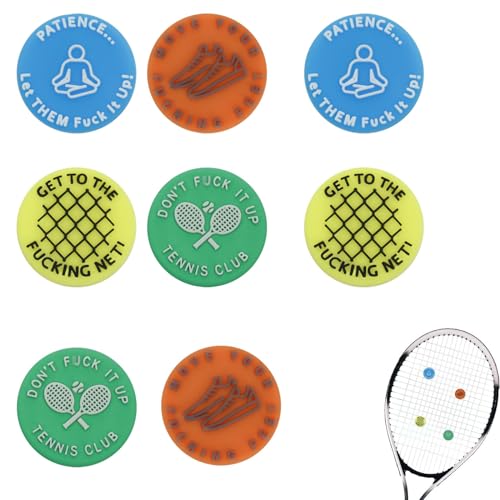 LOVMEAD Tennisdämpfer, Tennisschläger Dämpfer 4 8 Stück, Tennisschläger Vibration Dämpfer, würzige Aggressive Erinnerung, um Sie auf Ihrem Tennis zu halten lustige Tennisschläger (8 Stück-Mehrfarbig) LOVMEAD Tennisdämpfer, Tennisschläger Dämpfer 4 8 Stück, Tennisschläger Vibration Dämpfer, würzige Aggressive Erinnerung, um Sie auf Ihrem Tennis zu halten lustige Tennisschläger (8 Stück-Mehrfarbig) von LOVMEAD