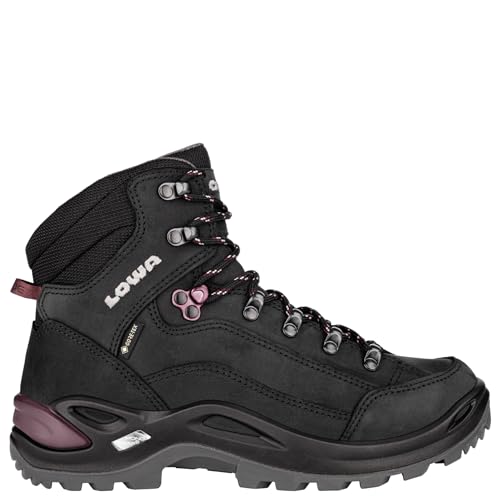 LOWA Stiefel mittel RENEGADE GTX MID Ws schwarz/pflaume 40 von LOWA