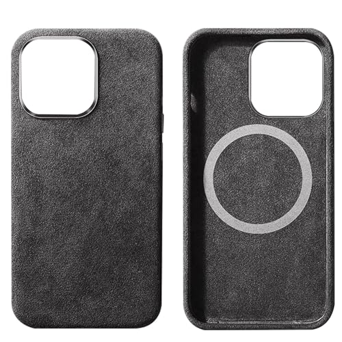 LOXO CASE Alcantara-Wildlederhülle für iPhone 16 Pro Max/16 Pro/16 Plus/16, Kompatibel mit MagSafe, Schlanke, Kratzfeste und Kratzfeste Rückseite,Black,16 Pro LOXO CASE Alcantara-Wildlederhülle für iPhone 16 Pro Max/16 Pro/16 Plus/16, Kompatibel mit MagSafe, Schlanke, Kratzfeste und Kratzfeste Rückseite,Black,16 Pro von LOXO CASE
