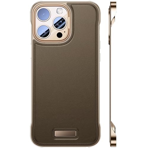 LOXO CASE Hülle für iPhone 13/13 Pro/13 Pro Max, Ultradünne Hülle Aus Veganem Leder, Minimalistisches Design, Leicht, Nacktes Telefongefühl,Desert Titanium,13 Pro von LOXO CASE