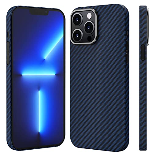 LOXO CASE Hülle für iPhone 13/13 Pro/13 Pro Max, minimalistische Hülle aus Aramidfaser, Ultradünn und Leicht - 3.5 Meter Fallschutz,Blue,iPhone13 Pro Max von LOXO CASE