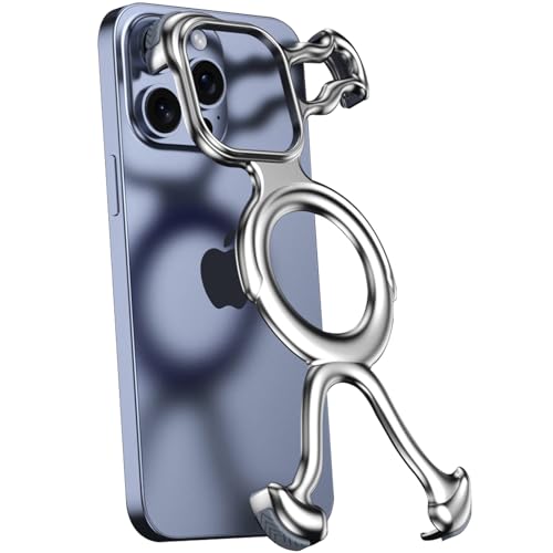 LOXO CASE Hülle für iPhone 14/14 Pro/14 Pro Max, Originales Hohldesign, Stromlinienförmige Form, Fühlt Sich Fast Wie Eine Nackte Maschine An, Kompatibel mit MagSafe,Silver,14 von LOXO CASE