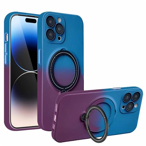 LOXO CASE Hülle für iPhone 16/16 Plus/16 Pro/16 Pro Max, [Leicht Robust] Ästhetische Stoßfeste Süße Mädchenhaft Regenbogen Weiche Silikon-Handyhülle Mit Ständer,B,16 Pro von LOXO CASE