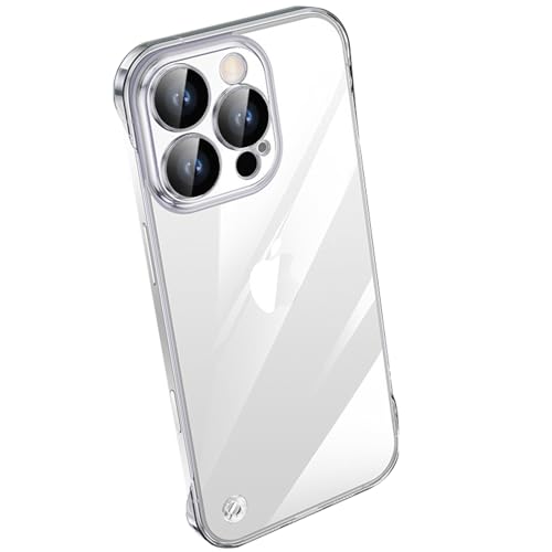 LOXO CASE Hülle für iPhone 16/16 Plus/16 Pro/16 Pro Max, Rahmenloses Design, Ultradünn & Leicht, Transparente PC-Rückseite, Voller Kameraschutz, Kompatibel mit Mag-Safe,Clear,16 Pro von LOXO CASE