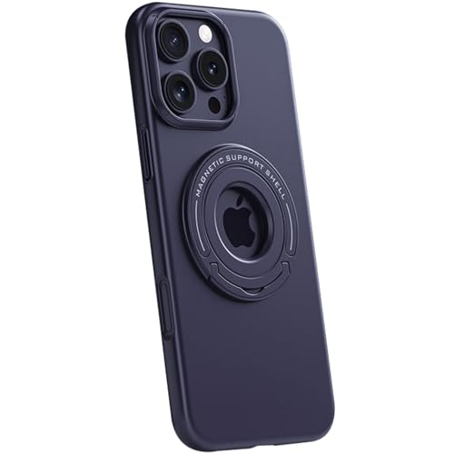 LOXO CASE Hülle für iPhone 16/16 Plus/16 Pro/16 Pro Max, mit Ringhalter-Ständer, Mattes Finish mit Anti-Fingerabdruck-Schutz, Fallschutz in Militärqualität,Purple,16 von LOXO CASE