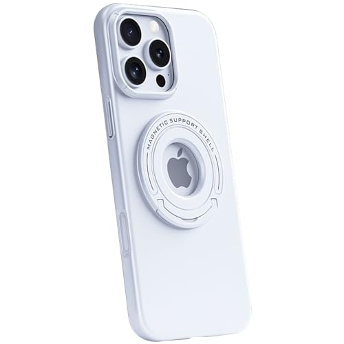 LOXO CASE Hülle für iPhone 16/16 Plus/16 Pro/16 Pro Max, mit Ringhalter-Ständer, Mattes Finish mit Anti-Fingerabdruck-Schutz, Fallschutz in Militärqualität,White,16 von LOXO CASE