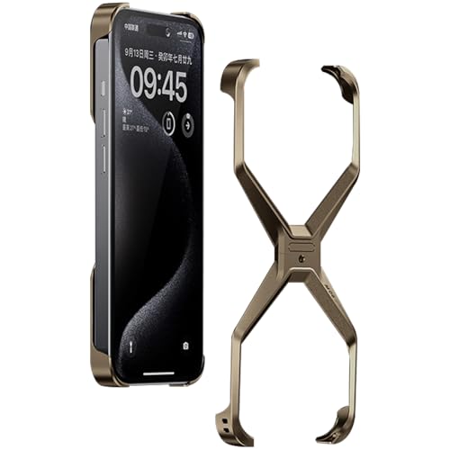 LOXO CASE Hülle für iPhone 16 Pro Max/16 Pro/16, Rahmenlose Wärmeableitungshülle Aus Aluminiumlegierung, Bare-Metal-Gefühl, Einfache Installation, Umfassender Schutz,Desert Titanium,16 Pro LOXO CASE Hülle für iPhone 16 Pro Max/16 Pro/16, Rahmenlose Wärmeableitungshülle Aus Aluminiumlegierung, Bare-Metal-Gefühl, Einfache Installation, Umfassender Schutz,Desert Titanium,16 Pro von LOXO CASE