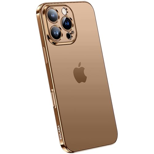 LOXO CASE Hülle für iPhone 16 Pro Max/16 Pro/16 Plus/16, Premium Matt Ultradünn, Anti-Fingerabdruck, Anti-Vergilbung, Rundum-Kameraschutz,Gold,16 Plus von LOXO CASE