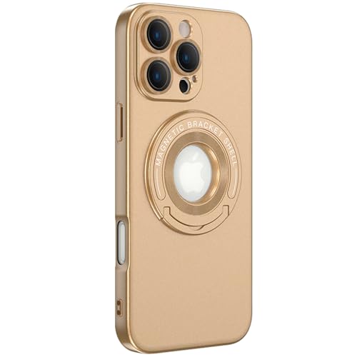 LOXO CASE Hülle für iPhone 16 Pro Max/16 Pro/16 Plus/16, Robuster Schutz in Militärqualität mit Verstecktem Ständer, Kompatibel mit MagSafe,Gold,16 Plus von LOXO CASE