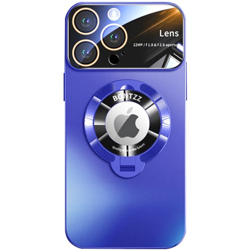 LOXO CASE Hülle für iPhone 16 Pro Max/16 Pro/16 Plus/16, mit Integriertem Linsenschutz [Kompatibel mit MagSafe] mit Ständer, Schutz in Militärqualität,Blue,16 Plus von LOXO CASE