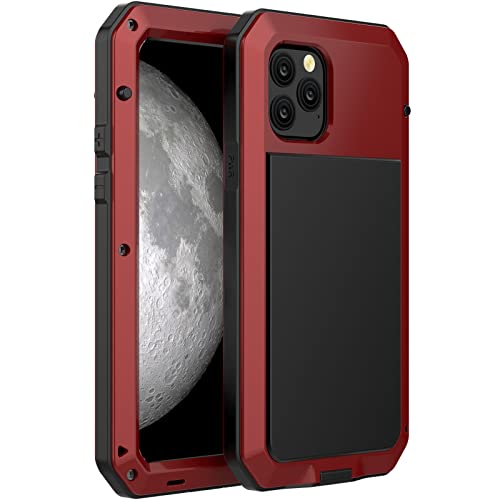 LOXO CASE Metall Hülle für iPhone 11/11 Pro/11 Pro Max, 360 Grad Stoßfest Panzerhülle Militärstandard Edelstahlrahmen Silikon Handyhülle mit Eingebautem Displayschutz,Red,iPhone11 Pro Max LOXO CASE Metall Hülle für iPhone 11/11 Pro/11 Pro Max, 360 Grad Stoßfest Panzerhülle Militärstandard Edelstahlrahmen Silikon Handyhülle mit Eingebautem Displayschutz,Red,iPhone11 Pro Max von LOXO CASE