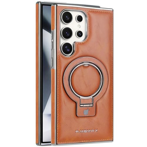 LOXO CASE Schutzhülle für Samsung Galaxy S25 Ultra/S25 Plus/S25, Kompatibel mit MagSafe, Premium-PU-Leder, Magnetische Schutzhülle mit Unsichtbarem Ringständer,Brown,S25 LOXO CASE Schutzhülle für Samsung Galaxy S25 Ultra/S25 Plus/S25, Kompatibel mit MagSafe, Premium-PU-Leder, Magnetische Schutzhülle mit Unsichtbarem Ringständer,Brown,S25 von LOXO CASE