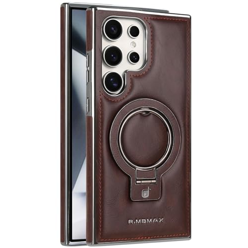 LOXO CASE Schutzhülle für Samsung Galaxy S25 Ultra/S25 Plus/S25, Kompatibel mit MagSafe, Premium-PU-Leder, Magnetische Schutzhülle mit Unsichtbarem Ringständer,Dark Brown,S25 Ultra LOXO CASE Schutzhülle für Samsung Galaxy S25 Ultra/S25 Plus/S25, Kompatibel mit MagSafe, Premium-PU-Leder, Magnetische Schutzhülle mit Unsichtbarem Ringständer,Dark Brown,S25 Ultra von LOXO CASE