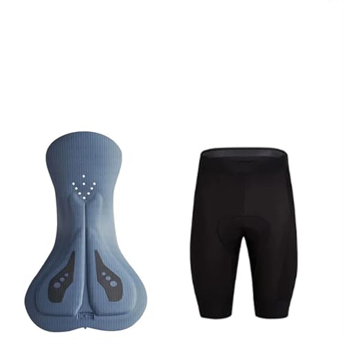 Fahrradtrikot Set Fahrradsitzkissen Herren Radhose Trägerhose Sommer Mountainbike Trägerhose 8H Gepolsterte Atmungsaktive Schnelltrocknende MTB Hose Radlerhose Herren Mit Sitzpolster(Shorts pants-01,X von LPHFDCS