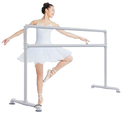 Ballettstange for Zuhause, tragbare Ballettstange for Kinder und Erwachsene, freistehende Doppelstange mit rutschfester Unterlage, stabile Basis, robuste Tanz-Streckstange for Zuhause, Fitness, Ballet von LPLPL