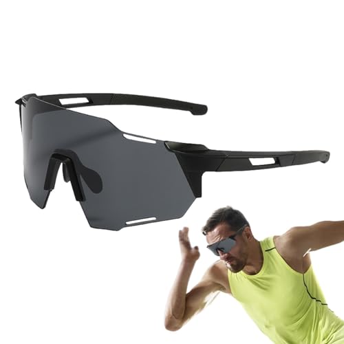 2 Stück Fahrradbrille, polarisierte Sport-Sonnenbrille, UV-Schutz, polarisierte Radsport-Sonnenbrille, Baseball-Radsportbrille für Jugendliche, Angeln, Laufen, C von LPORF