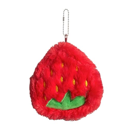 Geldtasche aus Plüsch mit Früchten, Geldbeutel, kleine Geldbörse aus Plüsch mit Fruchtmotiv, kleine verschleißfeste Geldbörse mit Fruchtmotiv, Anhänger, Erdbeere, Se référer au descriptif, Geldtasche aus Plüsch mit Früchten, Geldbeutel, kleine Geldbörse aus Plüsch mit Fruchtmotiv, kleine verschleißfeste Geldbörse mit Fruchtmotiv, Anhänger, Erdbeere, Se référer au descriptif, von LPORF