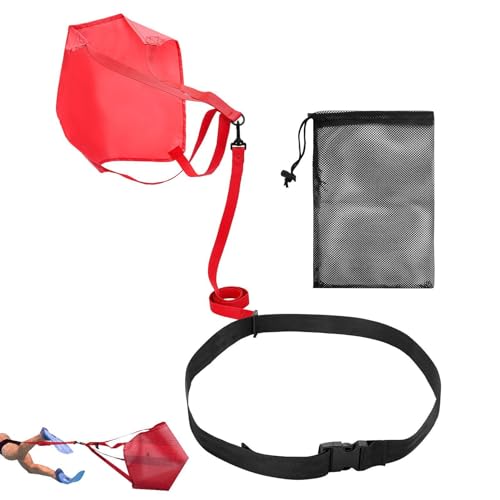 Trainings-Fallschirm, Trainingsgerät mit Netztasche, verstellbare Zuggurte, Trainingsschirm mit Netztasche, für Erwachsene und Kinder von LPORF