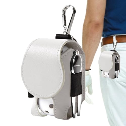 Transporttasche für Golfball, Tasche für Golfball, Golf-Tee-Tasche aus PU-Leder, Aufbewahrungstasche für Golfbälle, Tasche für Golfbälle, tragbare Tasche für Golfbälle, von LPORF