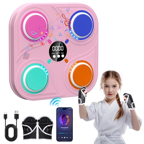 LPQKCcY Music Boxing Machine, Kinder Led Music Punch mit Boxhandschuhen, Wandmontierte Boxmaschine mit Musik, UnterstüTzt Bluetooth, Boxautomat für Kinder für Haus, Indoor und Gym LPQKCcY Music Boxing Machine, Kinder Led Music Punch mit Boxhandschuhen, Wandmontierte Boxmaschine mit Musik, UnterstüTzt Bluetooth, Boxautomat für Kinder für Haus, Indoor und Gym von LPQKCcY