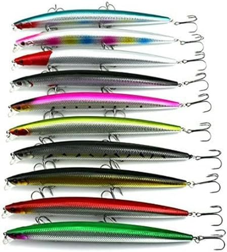 10 stücke 18 cm 26g Harte tauchen Big Minnow angelköder bass wobbler hecht Karpfen Crappie wels barsch angelköder von LPUKOI