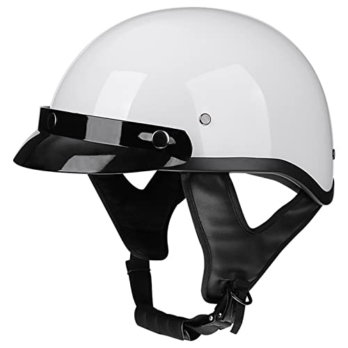 Halbschalenhelm Halbhelme Motorradhelm mit ECE Genehmigt Brain-Cap Halbschale Roller-Helm Scooter-Helm Jet-Helm Retro für Erwachsene Herren Damen A,M Halbschalenhelm Halbhelme Motorradhelm mit ECE Genehmigt Brain-Cap Halbschale Roller-Helm Scooter-Helm Jet-Helm Retro für Erwachsene Herren Damen A,M von LPXPLP